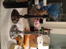 Channeling my inner '50's housewife. Polishing the silver in my CoH velvet jeans, not so bright....